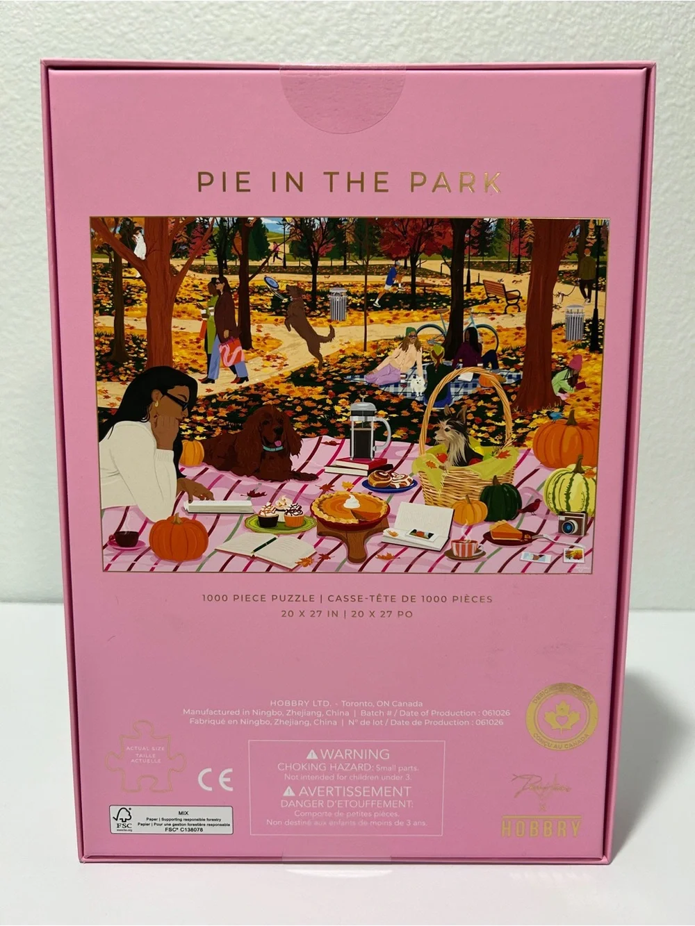 NEW Hobbry Jigsaw Puzzle Pie in the Park 1000 Pieces